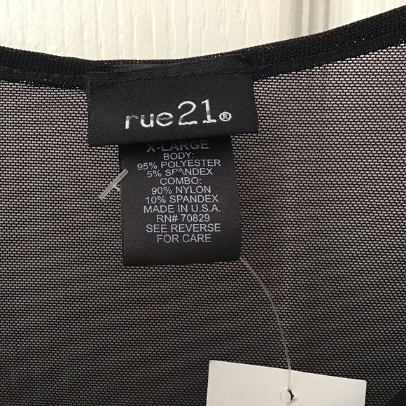 RUE21: midi length sleeveless tan black dress XL - Picture 8 of 10